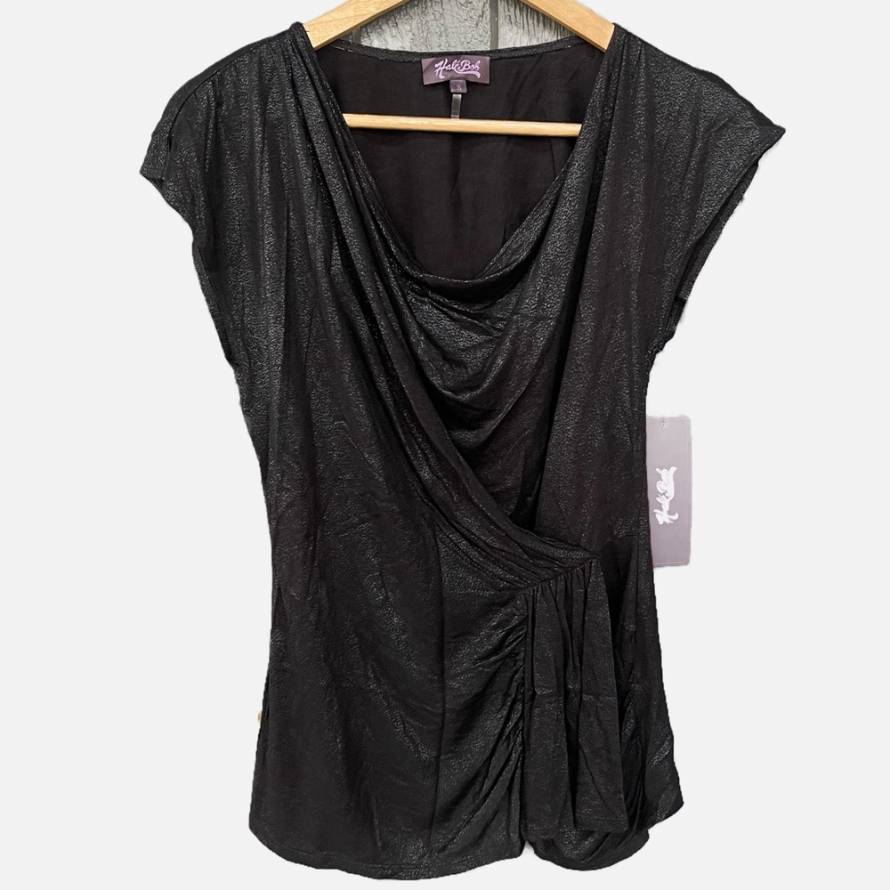 Hale Bob black dressy top